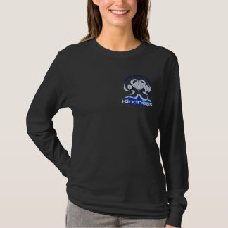 Zwarte esthetische grafische T-shirt