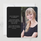 Zwarte Eucalyptus 3 Aankondiging Afstuderen foto's (Achterkant)