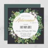 ZWARTE EUCALYPTUS FOLIAGE WATERVERF RETIREERING KAART (Voorkant / Achterkant)