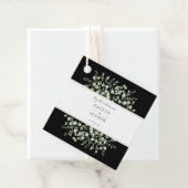 Zwarte eucalyptus voor altijd samen bedankjes labels (In situ)