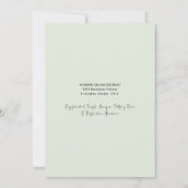 Zwarte EucalyptusVrijgezellenfeest Kaart (Achterkant)