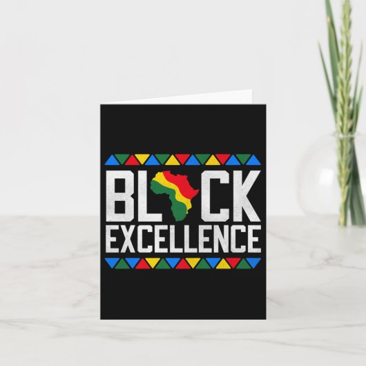 Zwarte Excellence Afrikaanse kaart Graphic Premium (Voorkant)