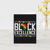 Zwarte Excellence Afrikaanse kaart Graphic Premium (Gele Bloem)