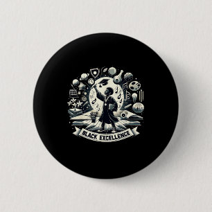 Zwarte Excellentie Afstuderen Zwarte Geschiedenis  Ronde Button 5,7 Cm