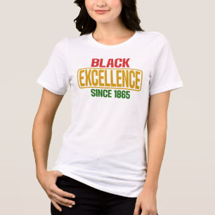 Zwarte excellentie sinds 1865 Erfgoed trots Tri-Blend Shirt