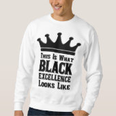 Zwarte excellentie trui (Voorkant)