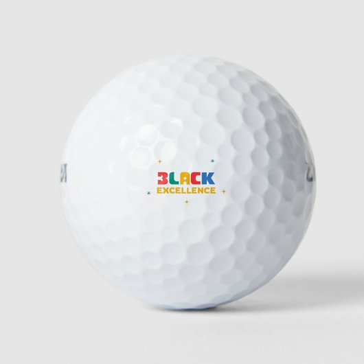 Zwarte Excellenties Golfballen (Voorkant)