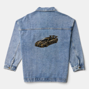 Zwarte Exotische Hypercar — BV-LCB Denim Jacket