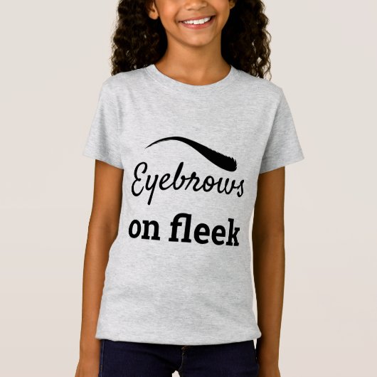 Zwarte Eyebrows op Fleek Trendy Flawless Style, ZF T-shirt (Voorkant)