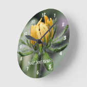 Zwarte Eyed Susan Flower Unfolding Ronde Klok (Hoek)