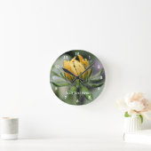 Zwarte Eyed Susan Flower Unfolding Ronde Klok (Huis)