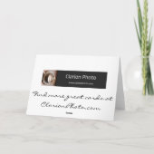 Zwarte Eyed Susan - Spatie binnen Kaart (Achterkant)