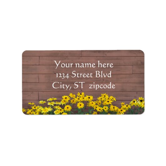 Zwarte Eyed Susie Labels (Voorkant)