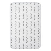 Zwarte Eyelashes Badmat (Voorkant Verticaal)