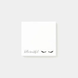 Zwarte Eyelashes Post-it® Notes