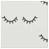 Zwarte Eyelashes Stof (Close Up)