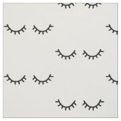 Zwarte Eyelashes Stof (Swatch)