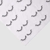 Zwarte Eyelashes Tissuepapier (Detail)