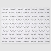 Zwarte Eyelashes Tissuepapier (Voorkant)