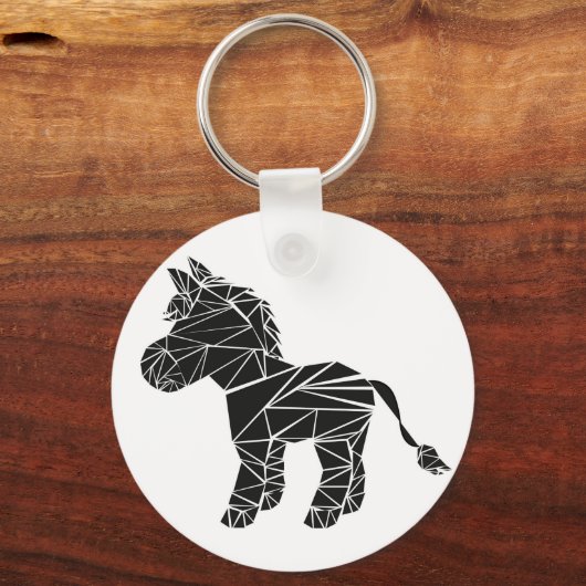 Zwarte ezel sleutelhanger (Voorkant)