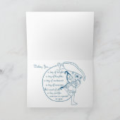 Zwarte Fairy Groene Apple Verjaardag Kaart (Binnen)