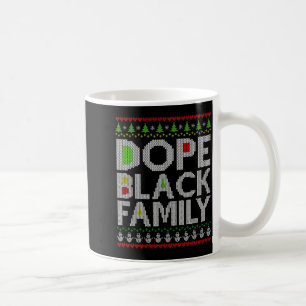 Zwarte Familie 2025 Afro Kerstboom Kerstman Pj Mat Koffiemok
