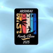 Zwarte Familie Cruise Vakantie PERSONALISEREN Magneet