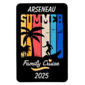 Zwarte Familie Cruise Vakantie PERSONALISEREN Magneet (Verticaal)