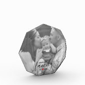 Zwarte familienaam Oost. Year Red Heart Family Fot Fotoblokken (Links)