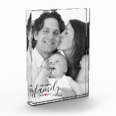 Zwarte familienaam Oost. Year Red Heart Family Fot Fotoblokken (Links)