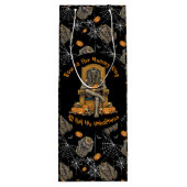 🖤 Zwarte Farao Mummy Gift Bag 🎃👑 Wijn Cadeautas (Achterkant)