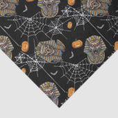 🖤 Zwarte Farao Mummy Tissue Paper 🎃👑 Tissuepapier (Detail)