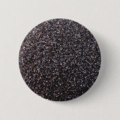 Zwarte faux glitter-afbeelding ronde button 5,7 cm (Voorkant)