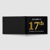 Zwarte, Faux Gold 17e verjaardag Partij + Eigen na Gastenboek (Volledig)