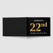 Zwarte, Faux Gold 22e verjaardag Partij + Eigen na Gastenboek (Volledig)