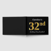 Zwarte, Faux Gold 32e verjaardag Partij + Eigen na Gastenboek (Volledig)