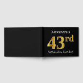 Zwarte, Faux Gold 43e verjaardag Partij + Aangepas Gastenboek (Volledig)