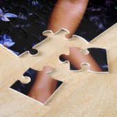 Zwarte Fee Meisje Bij Nacht Puzzel (Zijkant)