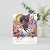 Zwarte Fee Verjaardag Fairycore Paars Goud (Staand voorkant)