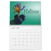 Zwarte feeën 2026 kalender (Mar 2027)