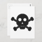 Zwarte feelhuid briefkaart (Voorkant / Achterkant)