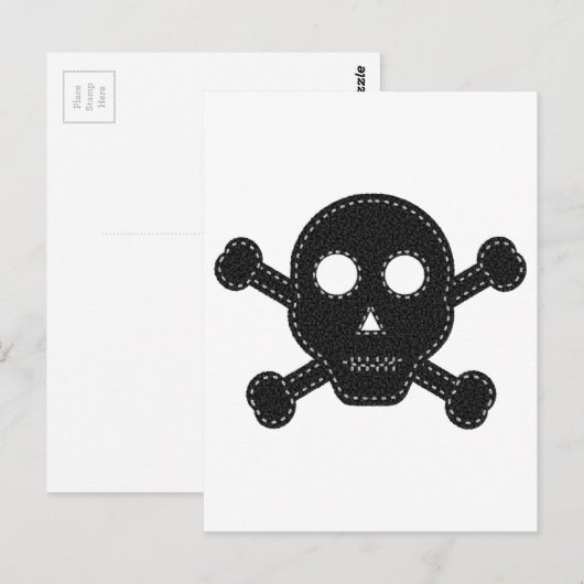 Zwarte feelhuid briefkaart (Voorkant / Achterkant)