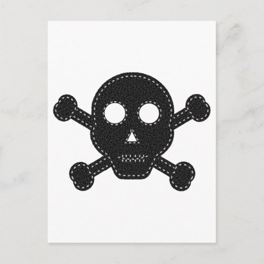 Zwarte feelhuid briefkaart (Voorkant)