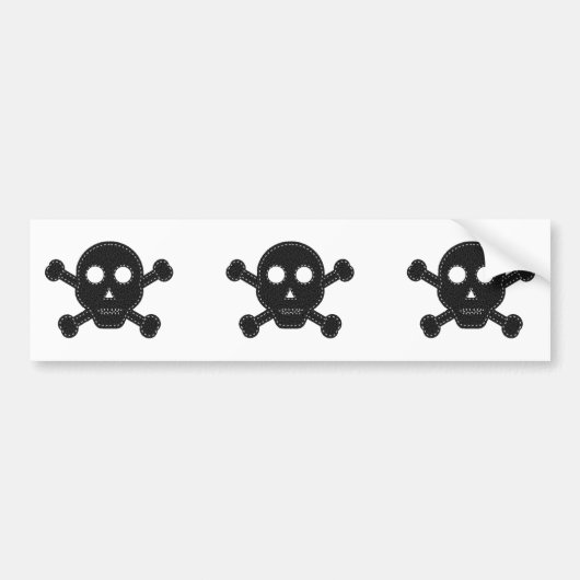 Zwarte feelhuid bumpersticker (Voorkant)