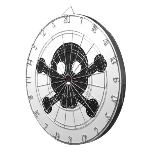 Zwarte feelhuid dartbord (Voorkant Rechts)