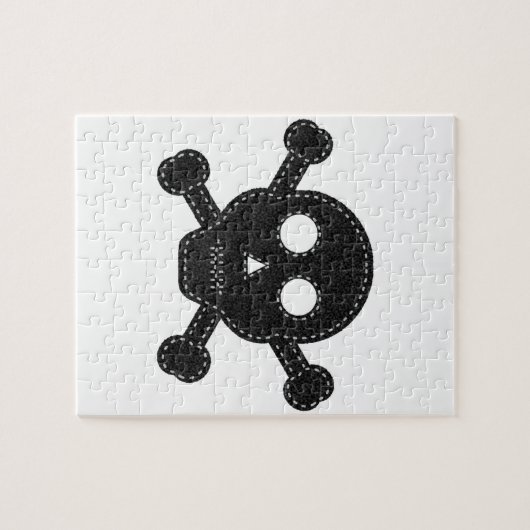 Zwarte feelhuid legpuzzel (Horizontaal)