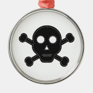 Zwarte feelhuid metalen ornament