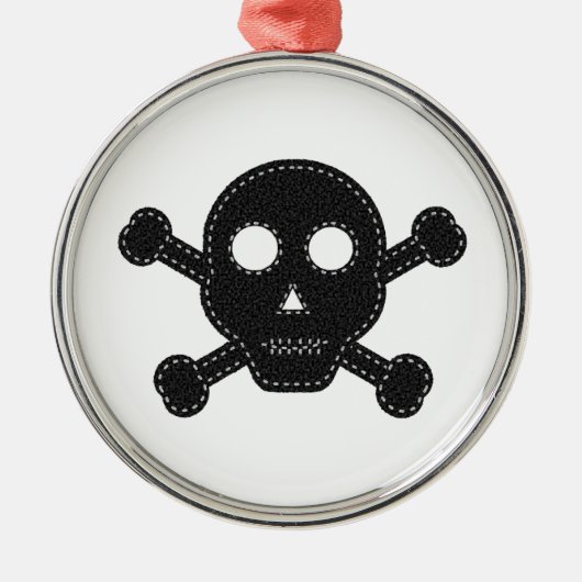 Zwarte feelhuid metalen ornament (Voorkant)