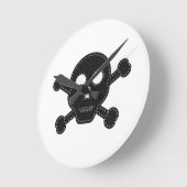 Zwarte feelhuid ronde klok (Hoek)