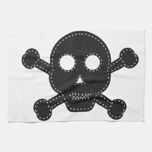 Zwarte feelhuid theedoek (Horizontaal)